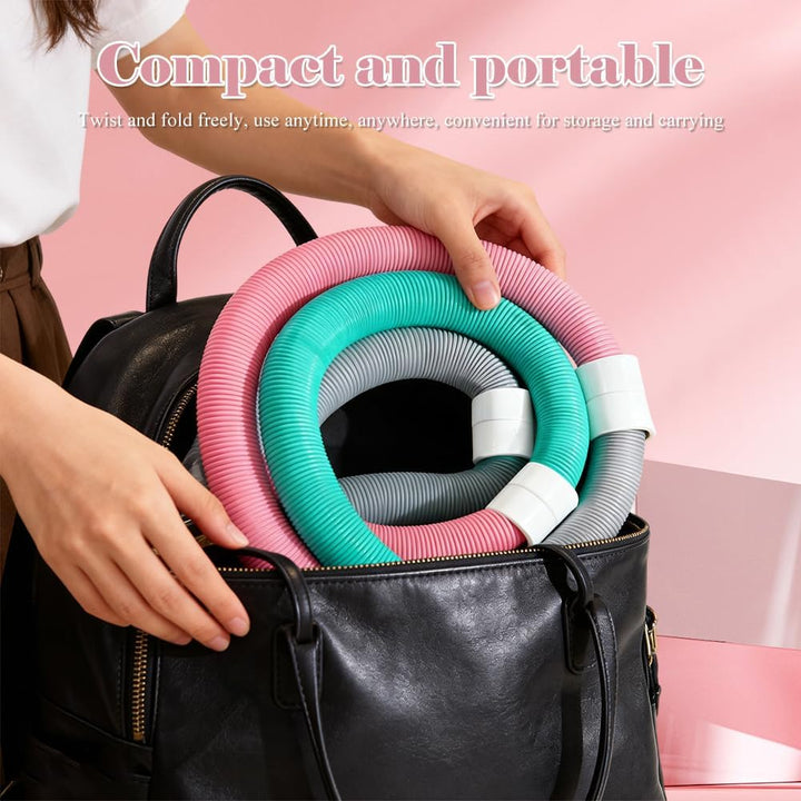 Weicher Hula Hoop gewichtet für Erwachsene, Faltbarer Fitness Hulahoop zum Abnehmen, weiche Spring H