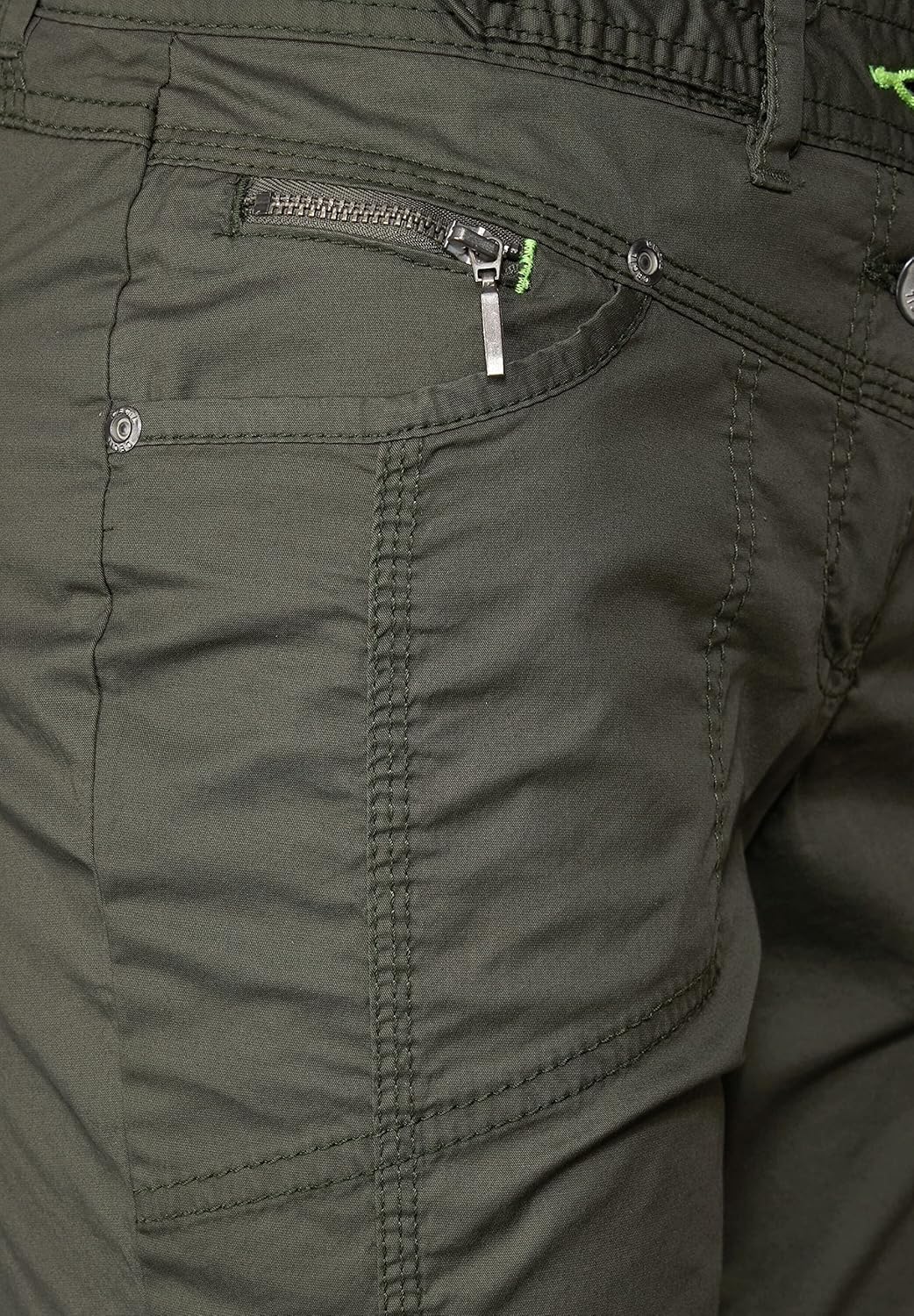 Cecil Damen 3/4 Sommerhose Casual 27W / 22L Utility Olive, 27W / 22L Utility Olive
