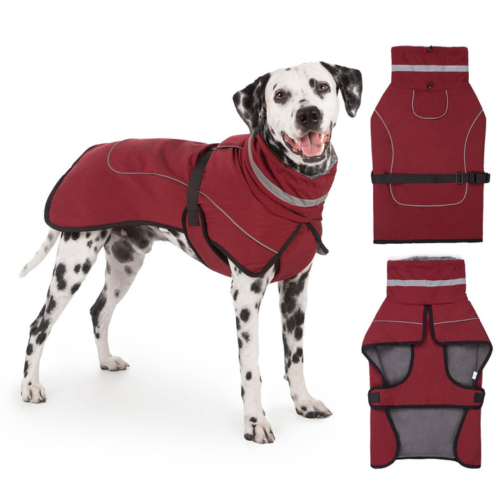 Mantel Hund Wasserdicht Winter Hundemantel Warm Wasserdicht Hundejacke Fleece Hundepullover Hundeman