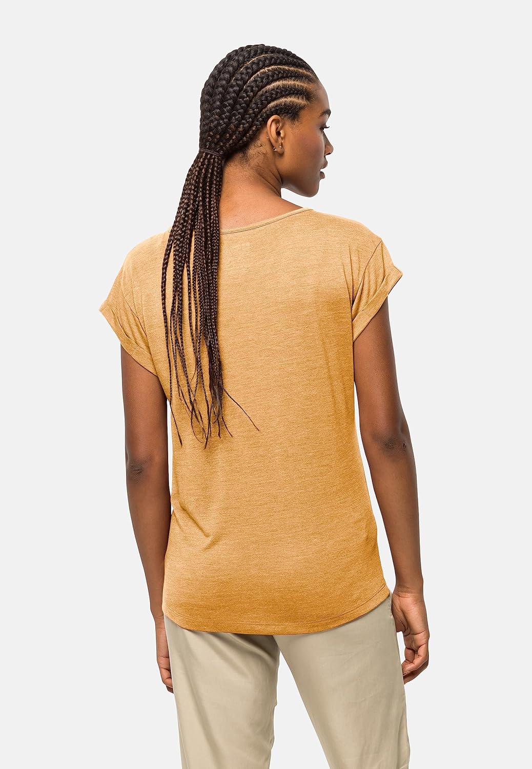 Jack Wolfskin Damen Coral Coast T W T-Shirt Shortsleeve S Honey Yellow, S Honey Yellow