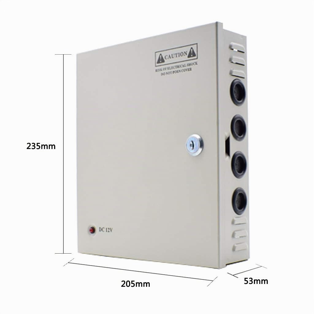 Weishuo 9 Kanal Netzteil Kasten für CCTV Kamera Videoüberwachung Leistungsnetzteil 12V DC10A 120W