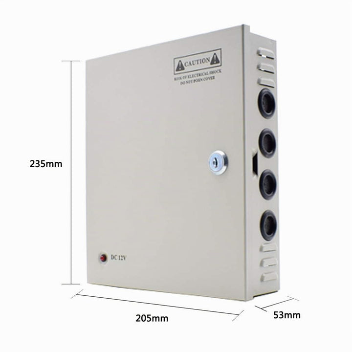 Weishuo 9 Kanal Netzteil Kasten für CCTV Kamera Videoüberwachung Leistungsnetzteil 12V DC10A 120W