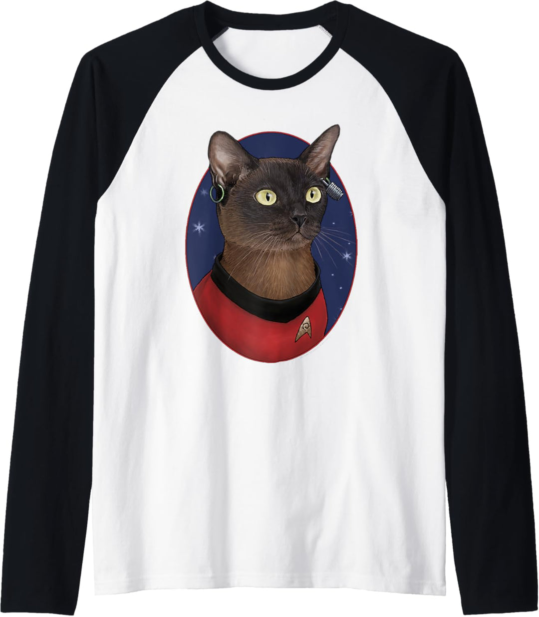 Star Trek: The Original Series Nyota Uhura Cat Portrait Raglan