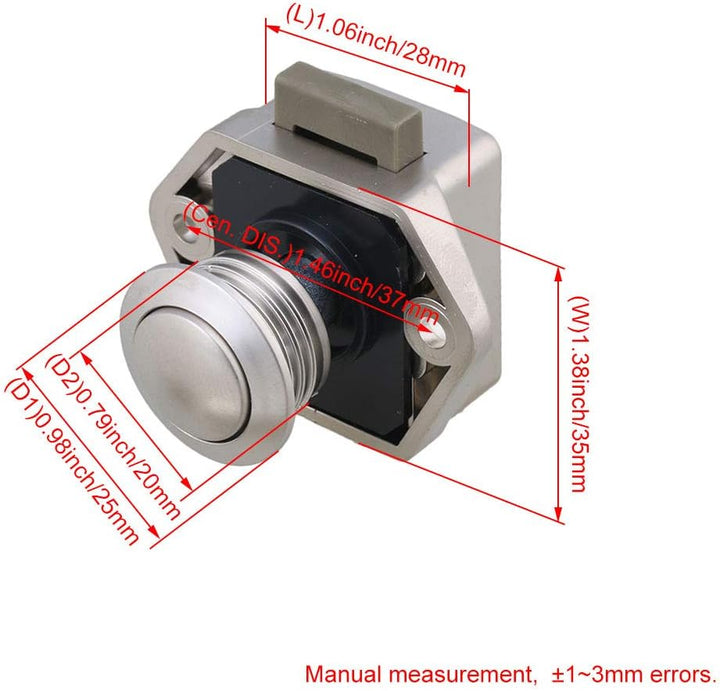RDEXP 20PCS Keyless Locks Riegelknopfschrank für RV-Schubladenschrank