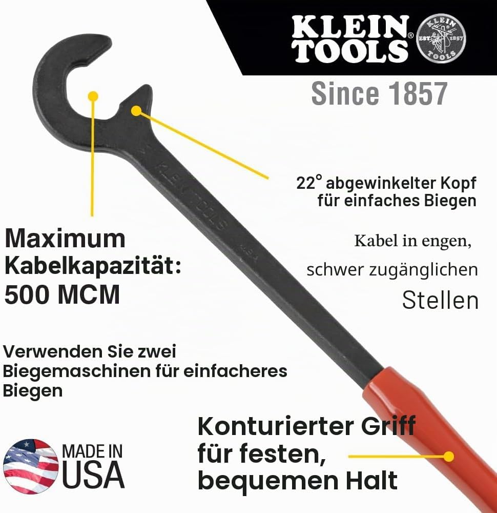 Klein Tools 50402 Kabelbieger, 14 Zoll 14 Inch, 14 Inch