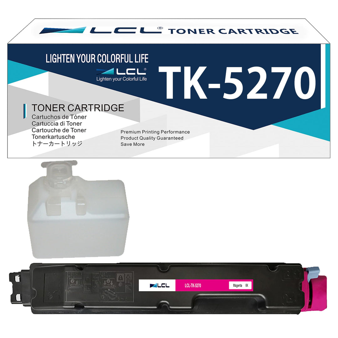LCL Kompatibel Toner TK5270 TK-5270 TK5270M TK-5270M 1T02TVBNL0 (Magenta) Ersatz für Kyocera Ecosys