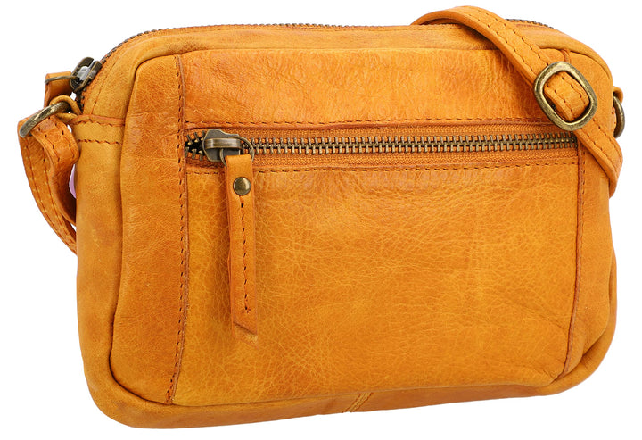 Gusti Handtasche Leder - Dominic Damen Handtasche Schultertasche Partytasche Festivaltasche Ledertas
