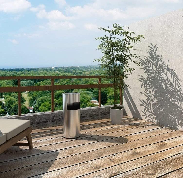 XUANYU 1er/2er-Set 30 liter Mülleimer mit Aschenbecher Standaschenbecher für Draussen Herausnehmbare