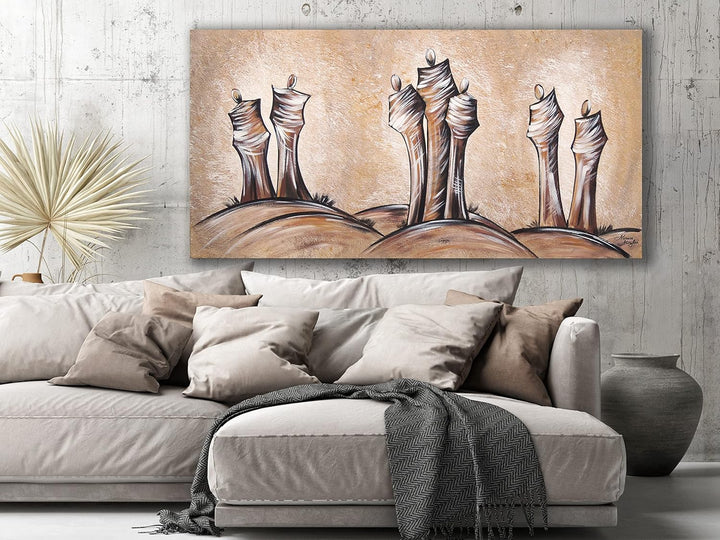 Monica Mirafiori I 100% HANDGEMALT I Gemälde Figuren I 100x50cm | Gemälde Handgemalt | Acrylgemälde