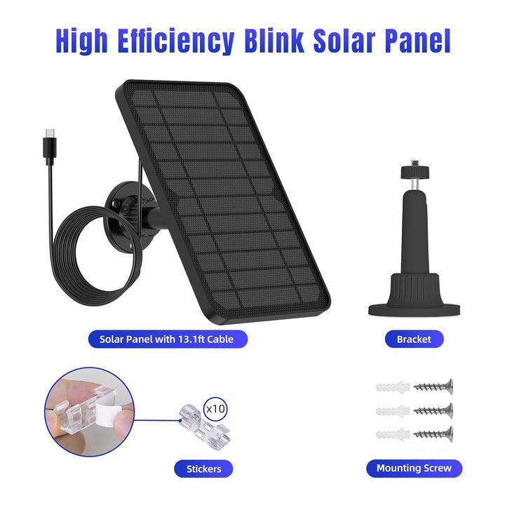 Solarpanel kompatibel mit Blink Outdoor Kamera,Blink Camera 4 (4. Generation)/3. Generation/XT/XT2,i