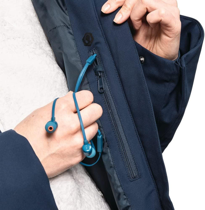 Schöffel Damen Ins. Parka Rotterdam L, wind- und wasserdichter Damen Parka mit verstellbarer Taille,