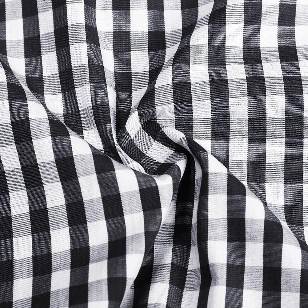 KOJOOIN Trachtenhemd Slim fit Herren kariert Hemd Freizeithemd Langarmhemd Hemd Bestickt Baumwolle -