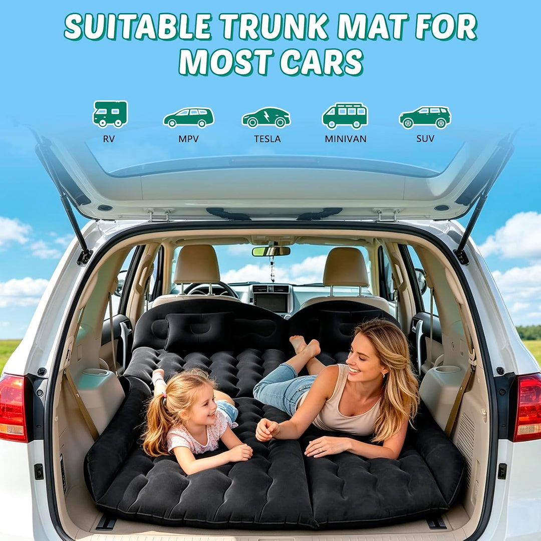 Auto Matratze, Doppelseitige Verdickte Beflockung Automatratze, Camping Aufblasbaren Autobett für Ko