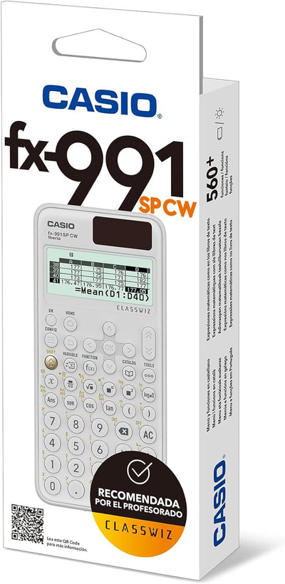 Casio FX-991SP CW Wissenschaftlicher Taschenrechner, empfohlen für den spanischen und portugiesische