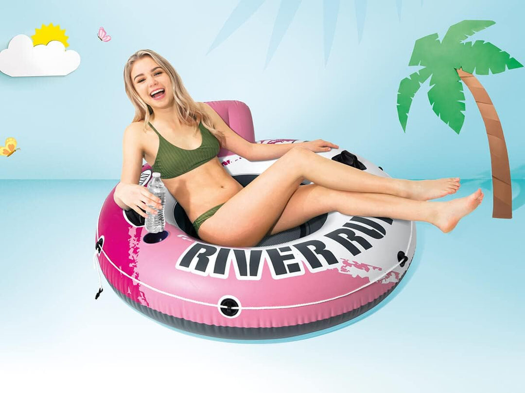 Intex Pink River Run 1, unaufgeblasen Durchmesser: 135 cm (56824EU)