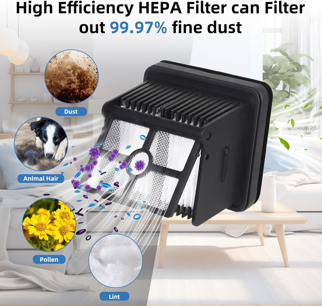 Zubehör für Dreame H12 Pro FlexReach/H15 Pro Nass- und Trockensauger Ersatzteile, 2 Bürstenrolle + 1