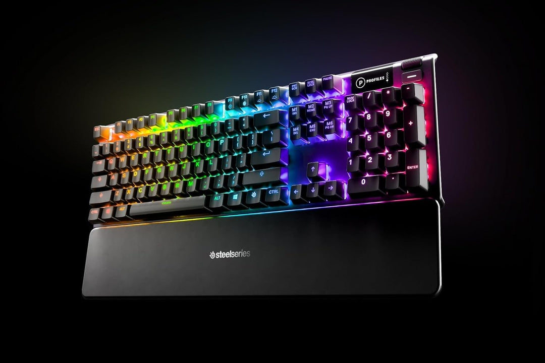 SteelSeries Apex 5 - Hybrid-Mechanische Gaming Tastatur - Tastenweise RGB-Beleuchtung - Oled Smart-D