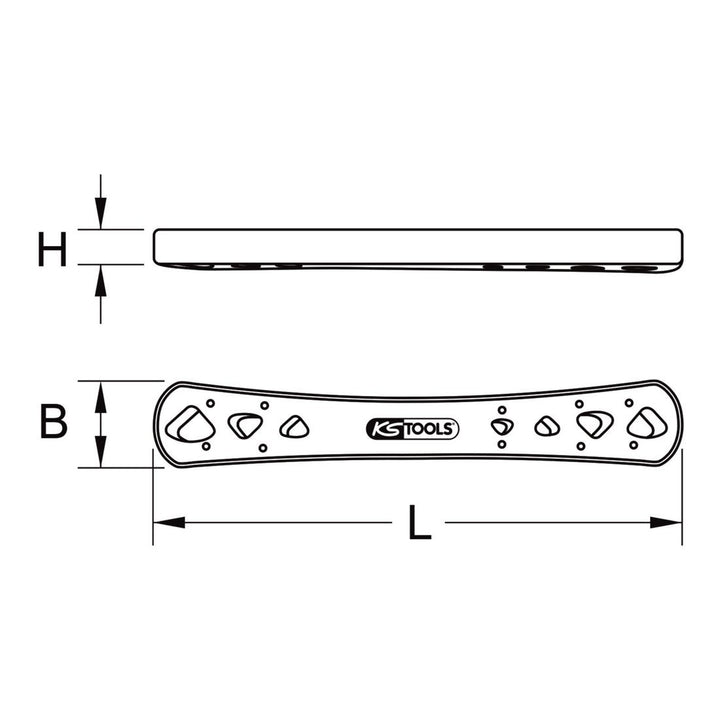 KS Tools 117.1723 Ausrichtungswerkzeug, 248 mm