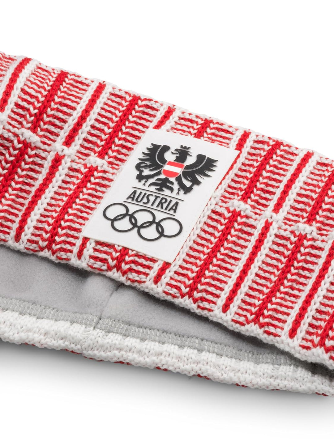 Eisbär Stirnband Herren &amp; Damen Milano Rot - Merino Headband für Frauen - Haarband mit Fleece schütz
