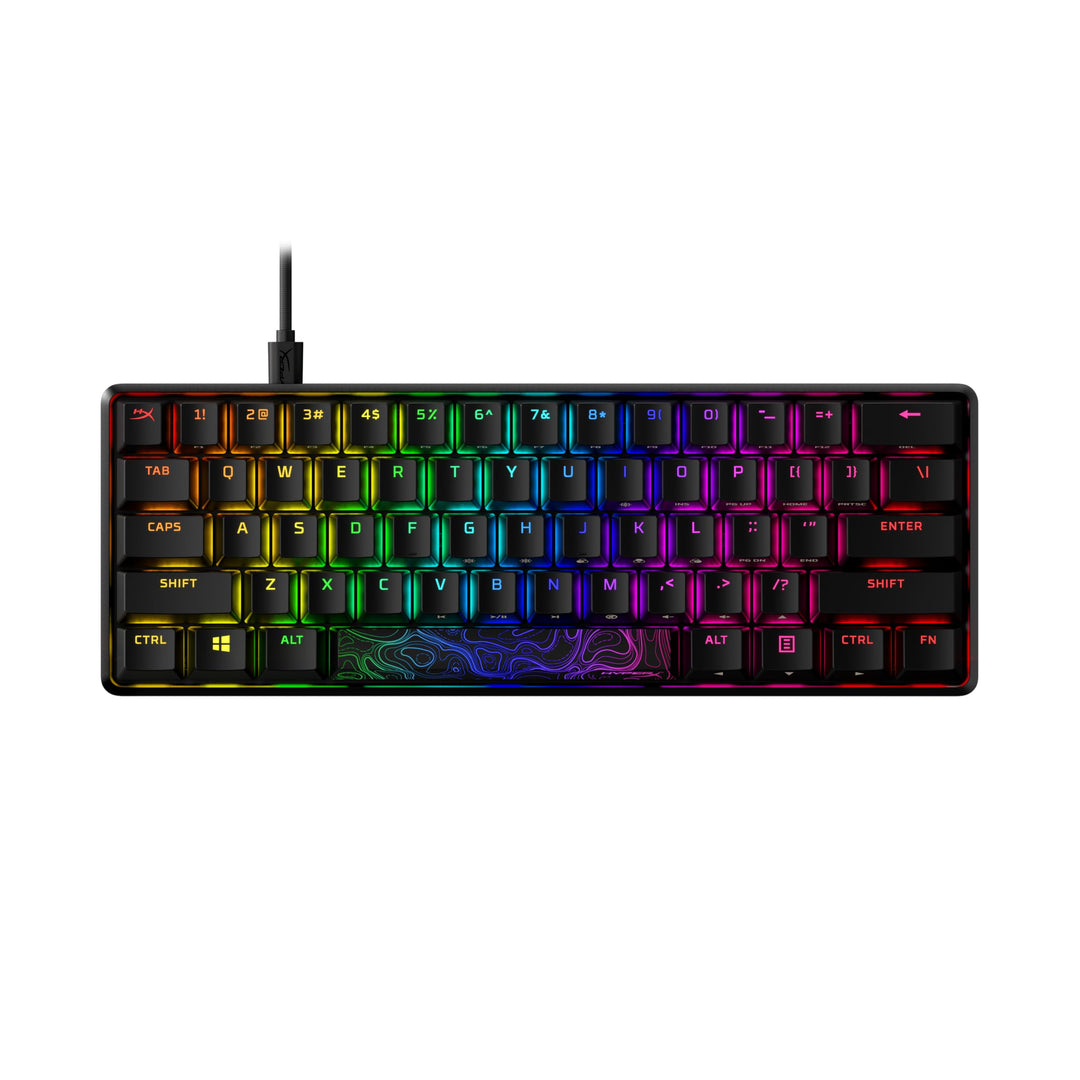 HyperX Alloy Origins 60 - Mechanische Gaming-Tastatur, Ultrakompakter 60% Formfaktor, HyperX Red Swi