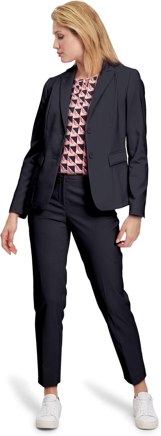 Betty Barclay Damen Kurzblazer Langarm 36 Blau, 36 Blau