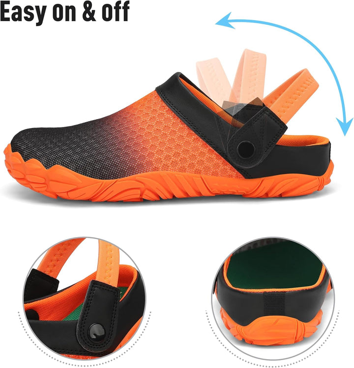 SAGUARO Sommer Clogs Herren Gartenschuhe Damen Hausschuhe Leicht Pantolette rutschfest Badelatschen