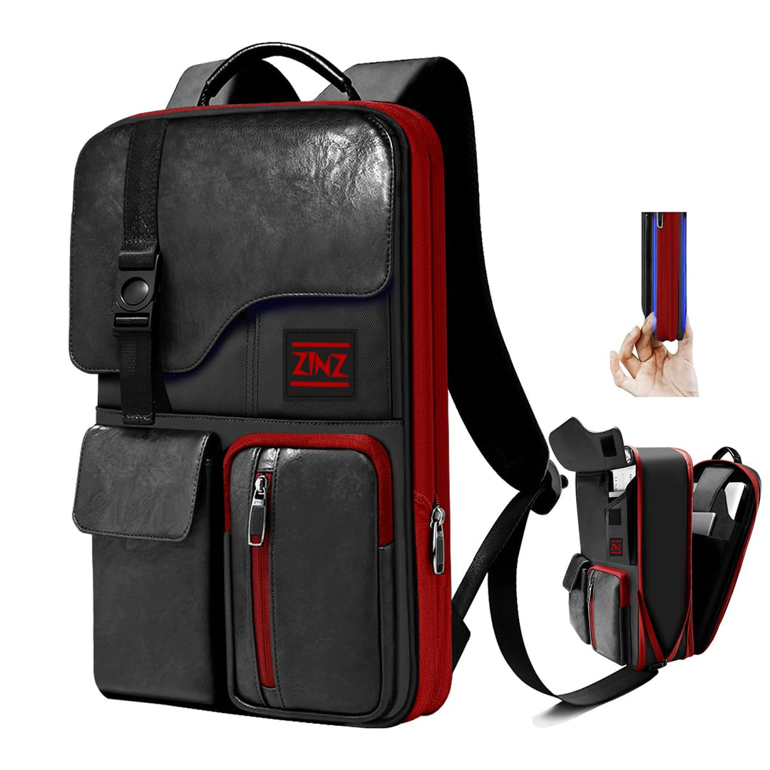 ZINZ 13 14 15 16 Zoll Schlank und Erweiterbar Laptop Rucksack Wasserdicht Notebook Tasche für Männer