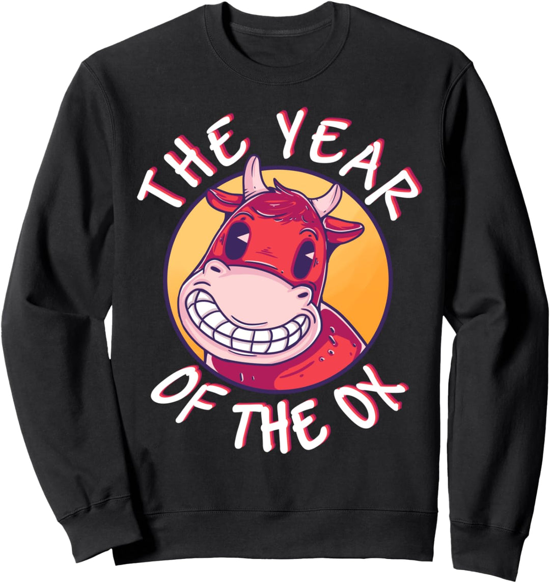 Das Jahr des Ochsen 2021 Chinesisches Neujahrsliebesgeschenk Sweatshirt