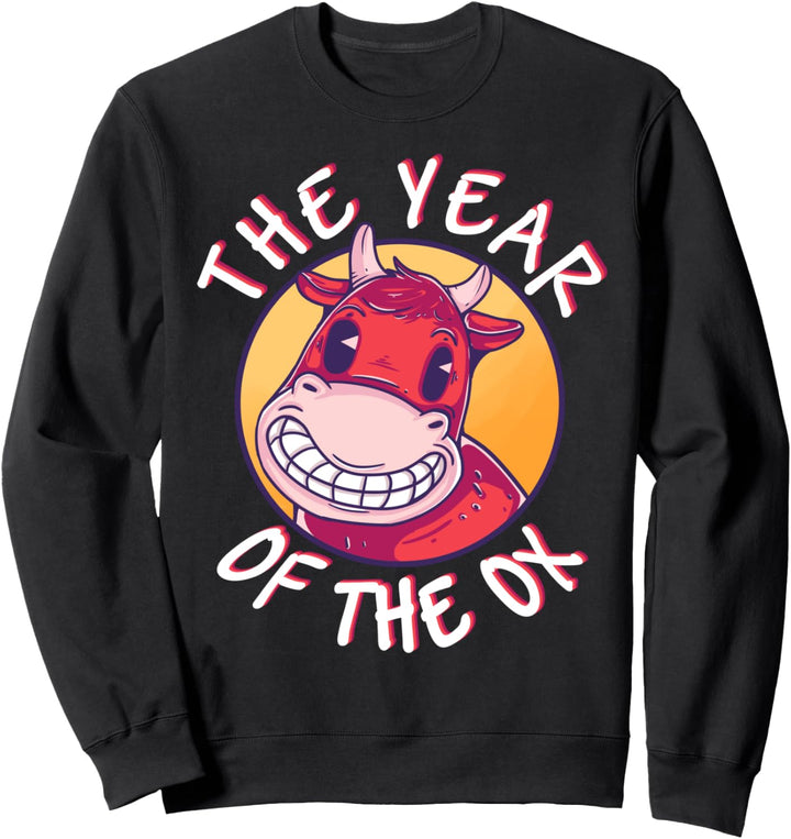 Das Jahr des Ochsen 2021 Chinesisches Neujahrsliebesgeschenk Sweatshirt