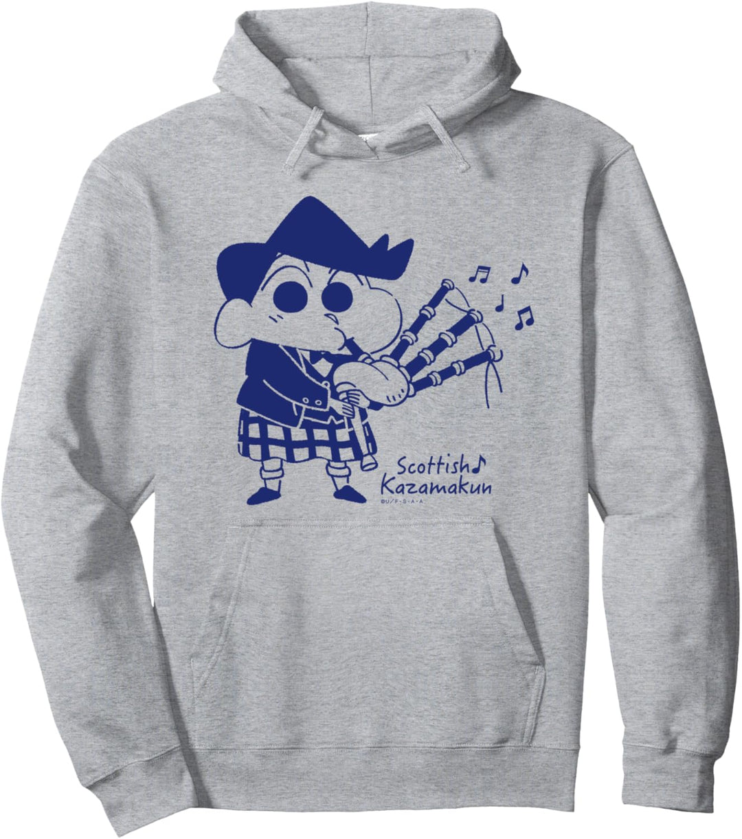 Crayon Shin-chan Scottish style Kazamakun Pullover Hoodie