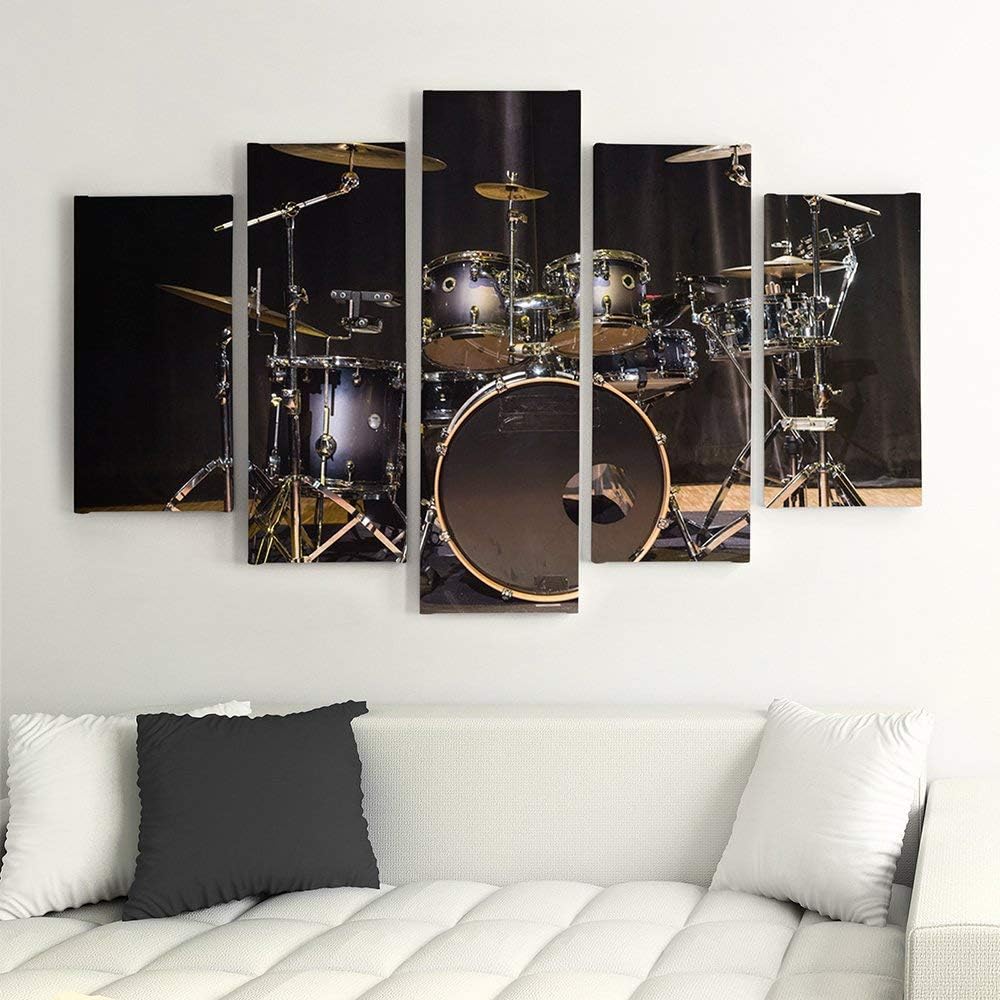 Feeby. Leinwandbild - 5 Teile - Bilder, Wand Bild, Wandbilder, Kunstdruck XXL, 5-Teilig, Typ A, 200x