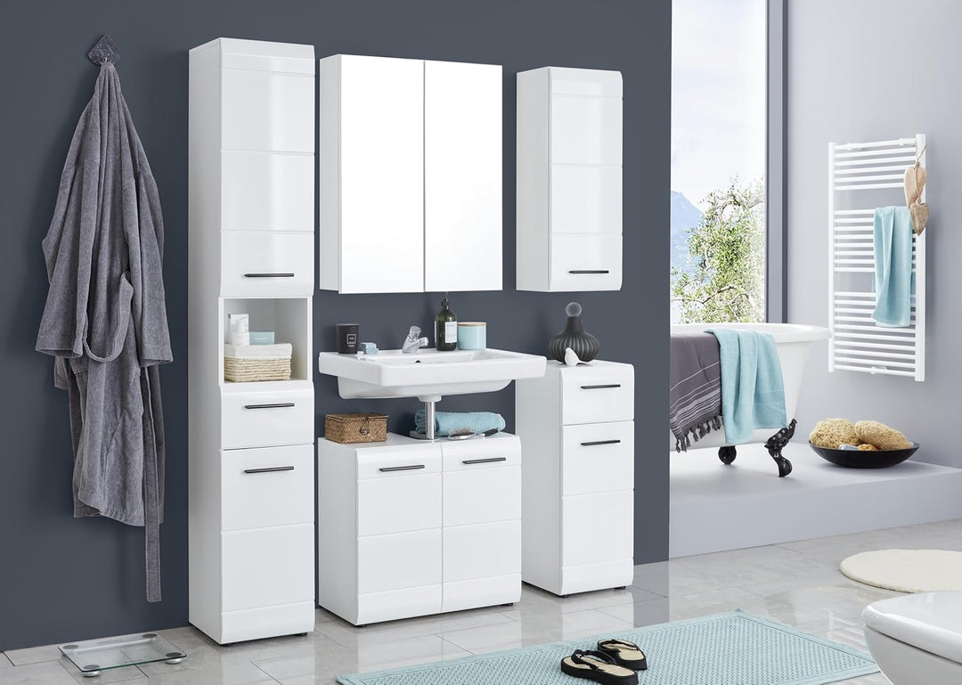 trendteam smart living - Spiegelschrank Spiegel - Badezimmer - Line - Aufbaumass (BxHxT) 60 x 67 x 1