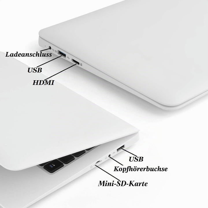Bigmachine Computer Laptop Mini 10,1 Zoll 32 GB Windows 10 ultradünnes und leichtes Netbook Quad Cor