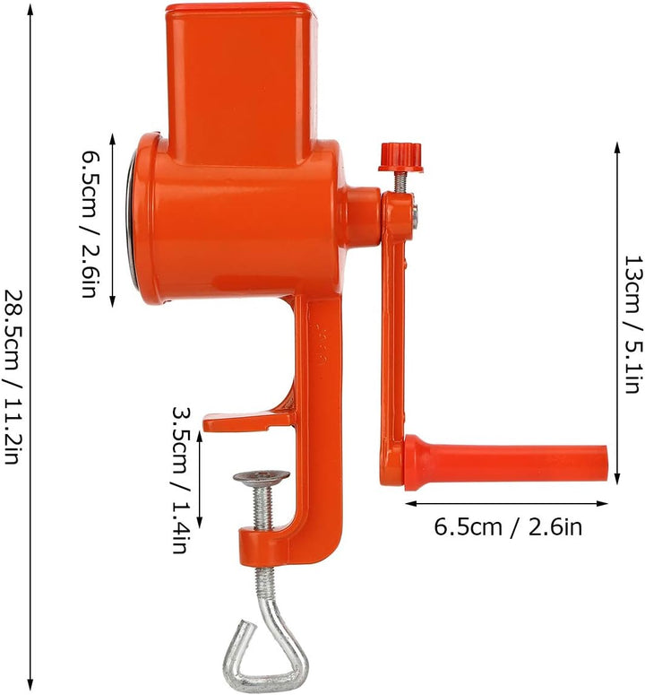 Manuelle Getreidemühle, Nussmühle aus Aluminiumlegierung mit Verstellbarem Mahlmechanismus und Lange