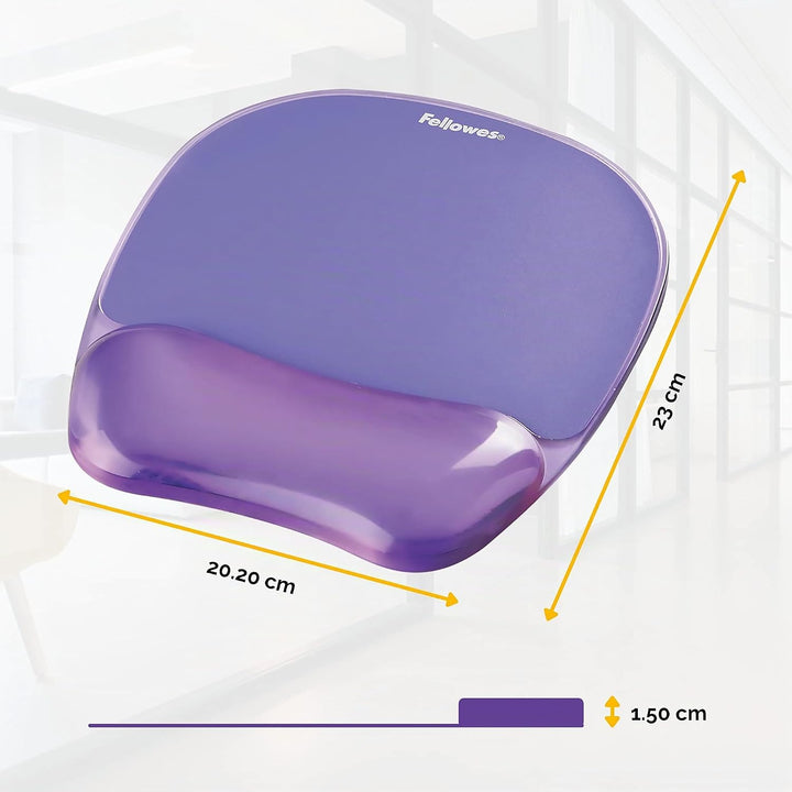 Fellowes Crystals Gel Handgelenkauflage mit Mauspad violett, violett