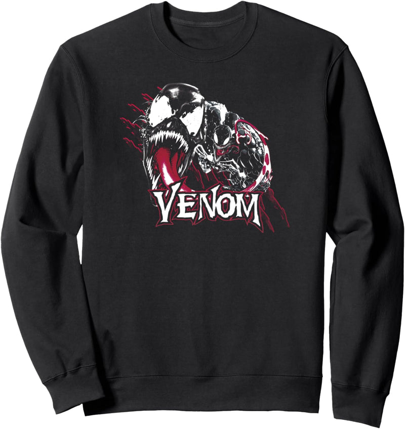 Marvel Venom Slash Marks Name Text Sweatshirt