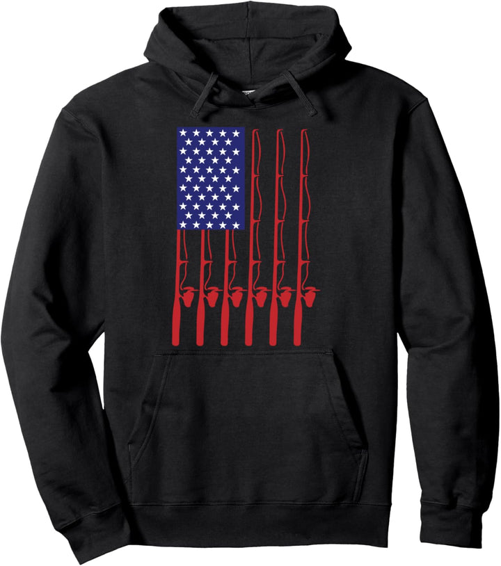 Vatertags-Fischen Flagge Geschenk Pullover Hoodie