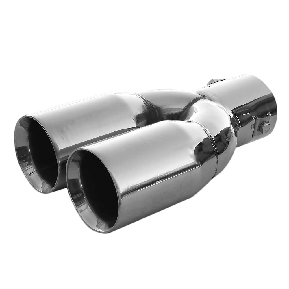 Doppel Auspuffblende Endrohr Endstuck Auspuff Blende Schalldampf Sportauspuff Universell Schalldampf