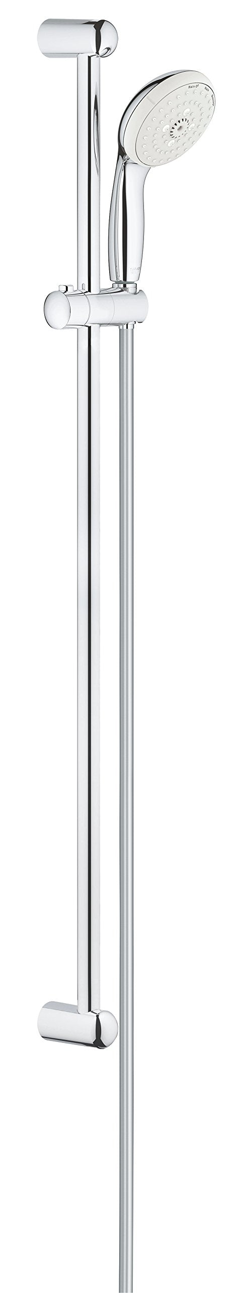 Grohe Tempesta 100, Brausen und Duschsysteme - Brausestangenset, 3 Strahlarten, Chrom, 27796001 Brau
