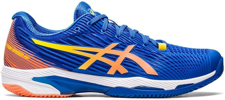ASICS Solution Speed FF 2 Clay Tennisschuh für Schnelle Plätze für Männer Schwarz Hellblau 43.5 EU T