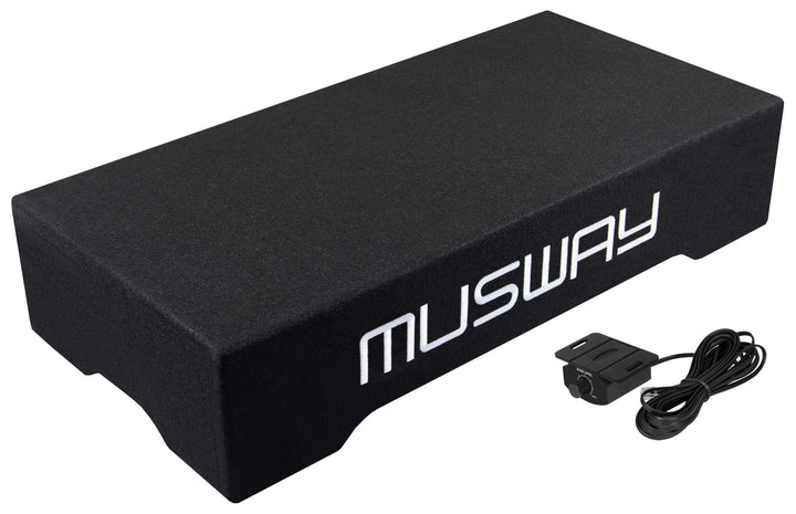 Musway MF210A - AKTIVES SUBWOOFER-System IN FLACH-BAUWEISE (DOWNFIRE) MIT 25 cm (10“) SUBWOOFER UND