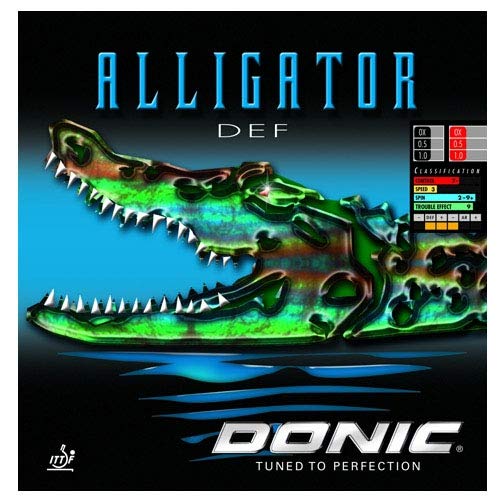 DONIC Belag Alligator DEF (Langnoppe) OX, schwarz OX, schwarz, OX, schwarz OX, schwarz