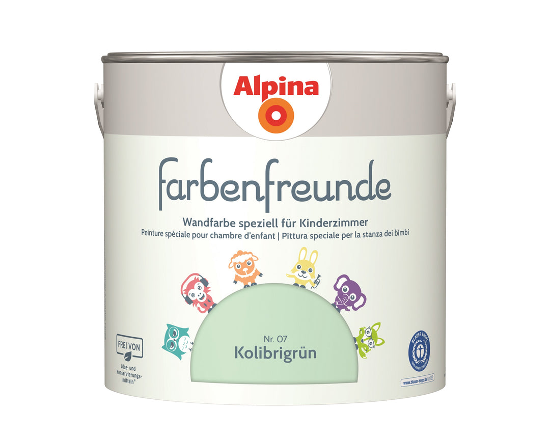 Alpina Farbenfreunde Nr. 07 Kolibrigrün 2,5 Liter matt, Kolibrigrün