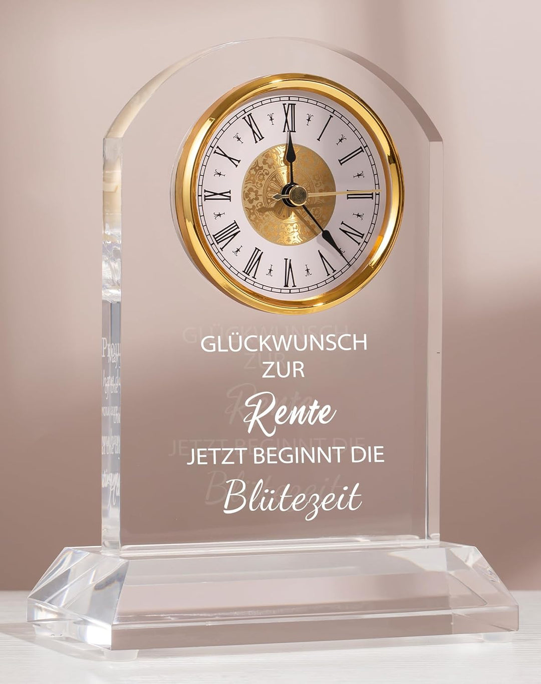 DEEWISH Ruhestand-Schreibtischuhr – Geschenk zur Rente für Frauen & Männer, Geschenk für Chef:in, Le