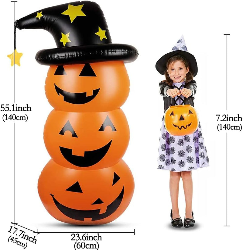 Halloween Deko Aufblasbarer Kürbis,Halloween Dekoration Grusel Set,Halloween Figuren,Halloween Deko