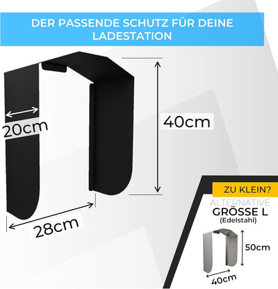 Graft Wallbox Wetterschutz | Schutzdach für e-Auto Ladestation | Zubehör für Wallboxen | Regenschutz