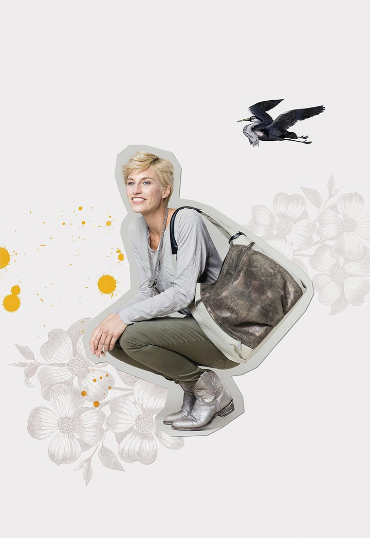 LÄSSIG Baby Wickeltasche Babytasche Stylische Tasche inkl. Wickelzubehör/Casual Hobo Bag olive / bei