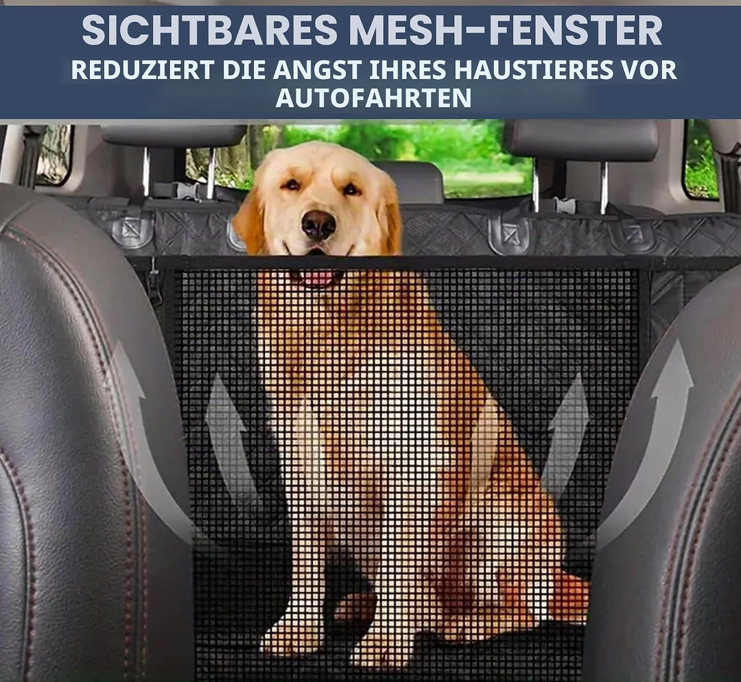 Auto Accessori Lupex Autositzbezug für Hunde, Rücksitzabdeckung für Haustiere, Oxford-Gewebe, rutsch