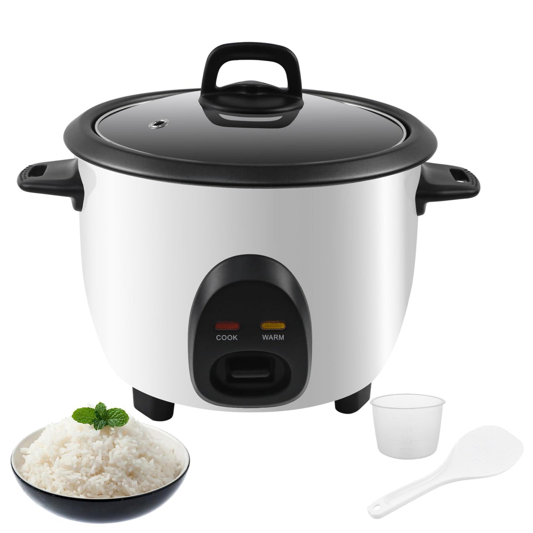 Reiskocher mit Warmhaltefunktion, Elektrischer Rice Cooker klein 1 Liter, Antihaftbeschichtete, mit
