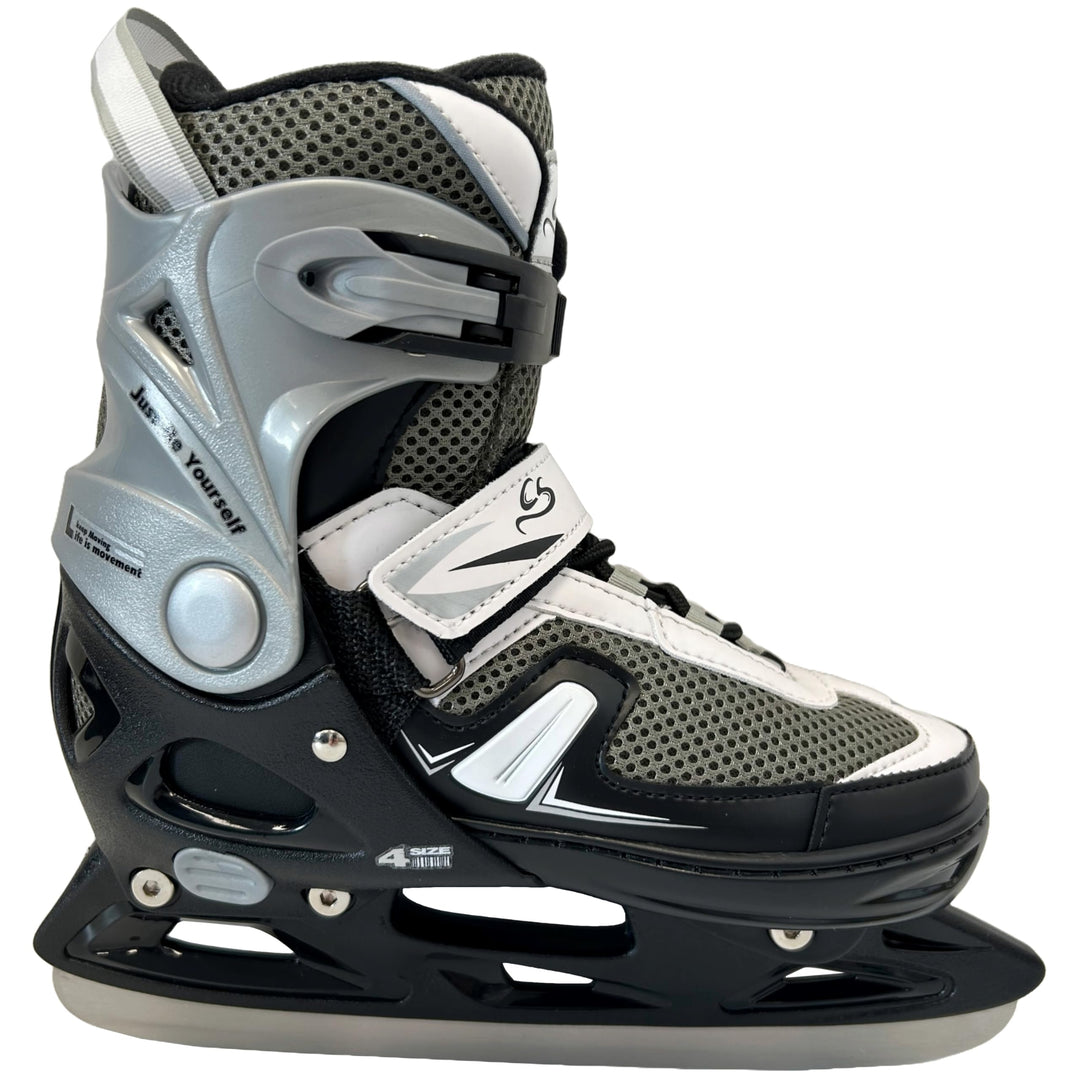 Cox Swain verstellbare Schlittschuhe Push, Eislaufschuhe für Kinder, Jugendliche und Erwachsene bis